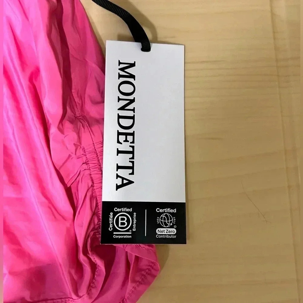 MONDETTA STUDIO Smocked Waist Shorts. Carmine Pink. Size XS.NWTS! - Picture 6 of 8